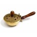 Sugandh Brass Dhoop Dhani with Wooden Handle Sugandh Brass Dhoop Dhani with Wooden Handle