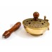 Sugandh Brass Dhoop Dhani with Wooden Handle Sugandh Brass Dhoop Dhani with Wooden Handle