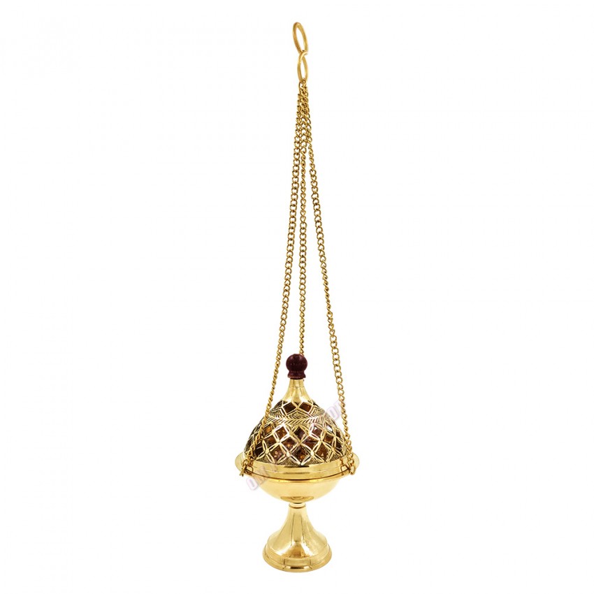 Hanging Incense Burner (Dhoop Dani) in Brass