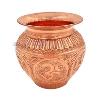 Om Shree Swastika Holy Copper Kalash Lota