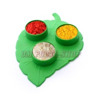 Akshata Haldi Kumkum Container in Peepal Leaf Shaped
