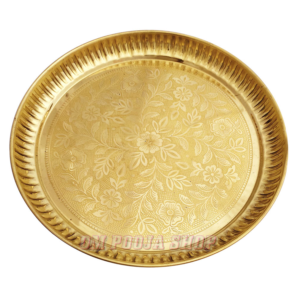 Pooja Plate in Brass Buy online Pooja Thali at best price