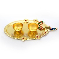 Peacock Shaped Haldi Kumkum Container