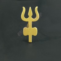 Forehead Trishul Tilak Maker Stamp in Brass - Design 3 - Size: 16x30 mm