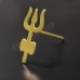 Forehead Trishul Tilak Maker Stamp in Brass - Design 3 - Size: 16x30 mm