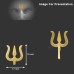 Shiva Trishul Teeka Maker Stamp in Brass Size: 19x17 mm