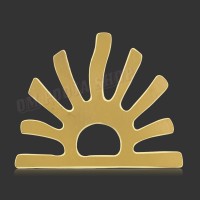 Surya Bhaskar Forehead Tilak / TIka Stamp in Brass - Size: 21x25 mm