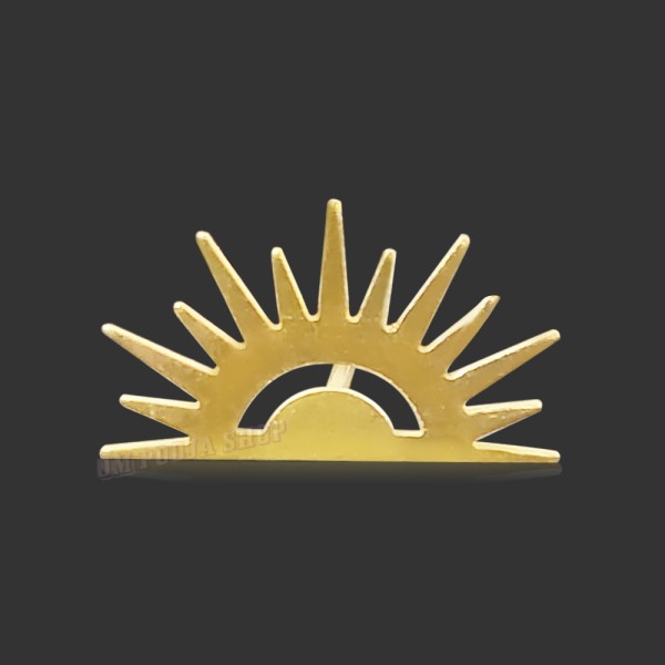 Surya Dev Tilak / TIka Stamp in Brass - Size: 14x25 mm