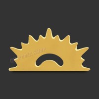 Rising Sun Surya Tilak / TIka Stamp in Brass - Size: 12x23 mm