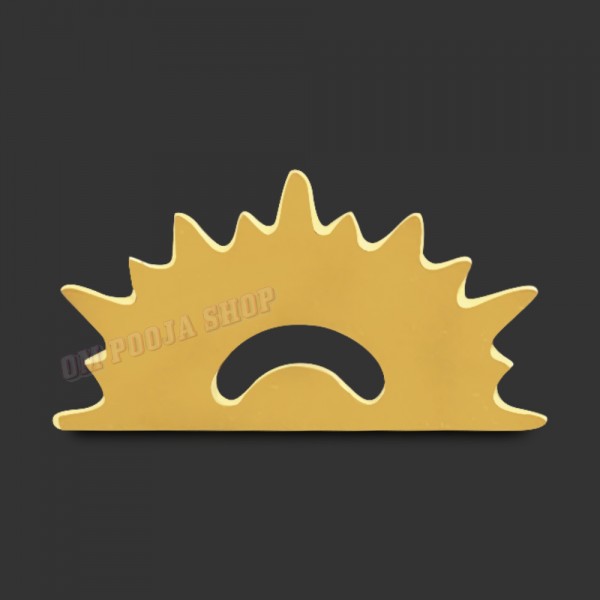 Rising Sun Surya Tilak / TIka Stamp in Brass - Size: 12x23 mm