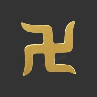 Swastika Tilak/Tika Stamp Maker in Brass - Size: 16x16 mm