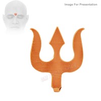 Trishul Bindi Teeka Stamp / Tilak Maker in Copper Size: 15x20 mm