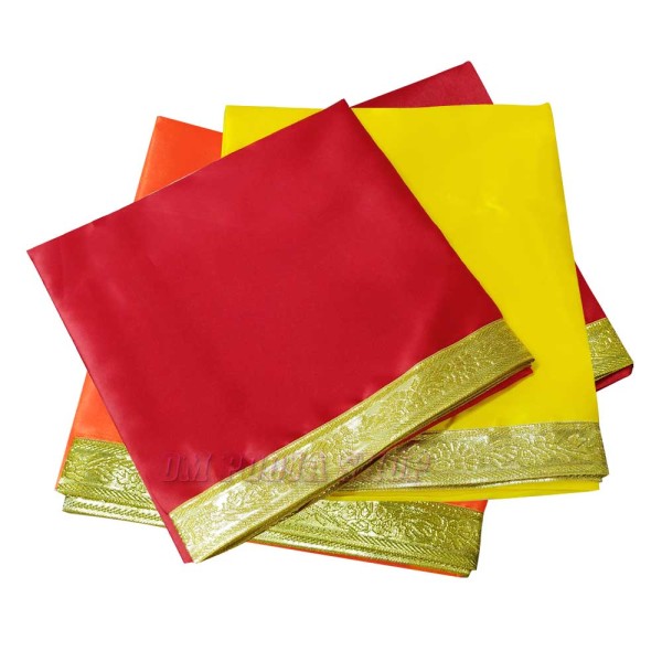 Satin Altar Cloth with Golden Border