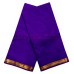 Perpal Color Dhoti With Shawl in Silk with Golden Border
