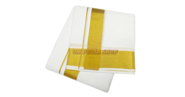 Towel Stylesindia Men's Cotton Colored Single Layer Thalapathy Dhoti with Angavastram