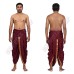 Men's Ready-to-Wear Silk Dhoti Pants with Zari Golden Border - Free Size Men's Ready-to-Wear Silk Dhoti Pants with Zari Golden Border - Free Size