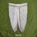 Ready-to-Wear White Dhoti and Angavastrawith Golden Maroon Zari Border for Puja & Rituals - Free Size