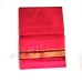Red Color Mix SIlk Pooja Dhoti and Shawl