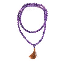 Amethyst Stone Mala - 108+1 Beads