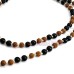 Rudraksha Black Hakik Combination Mala - 108 Beads
