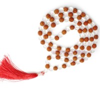 Rudraksha Crystal Mala - 8 mm