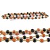 Divine Rudraksha & Karungali Mala 54 Beads with Brass Caps