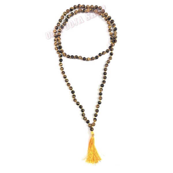 Tiger Eye Stone Beads Mala - 108+1 Beads