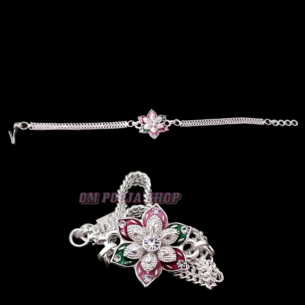 Rakhi Bracelet in German Silver Buy online USA UK from India