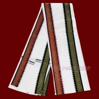 White Cotton Uparna Towel for Men - SIze: 70x170 cm