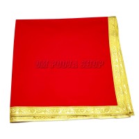 Square Red Velvet Aasan - 1 Meter