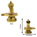 Auspicious Shivling with Nag Devata in Brass - Height_3 inch