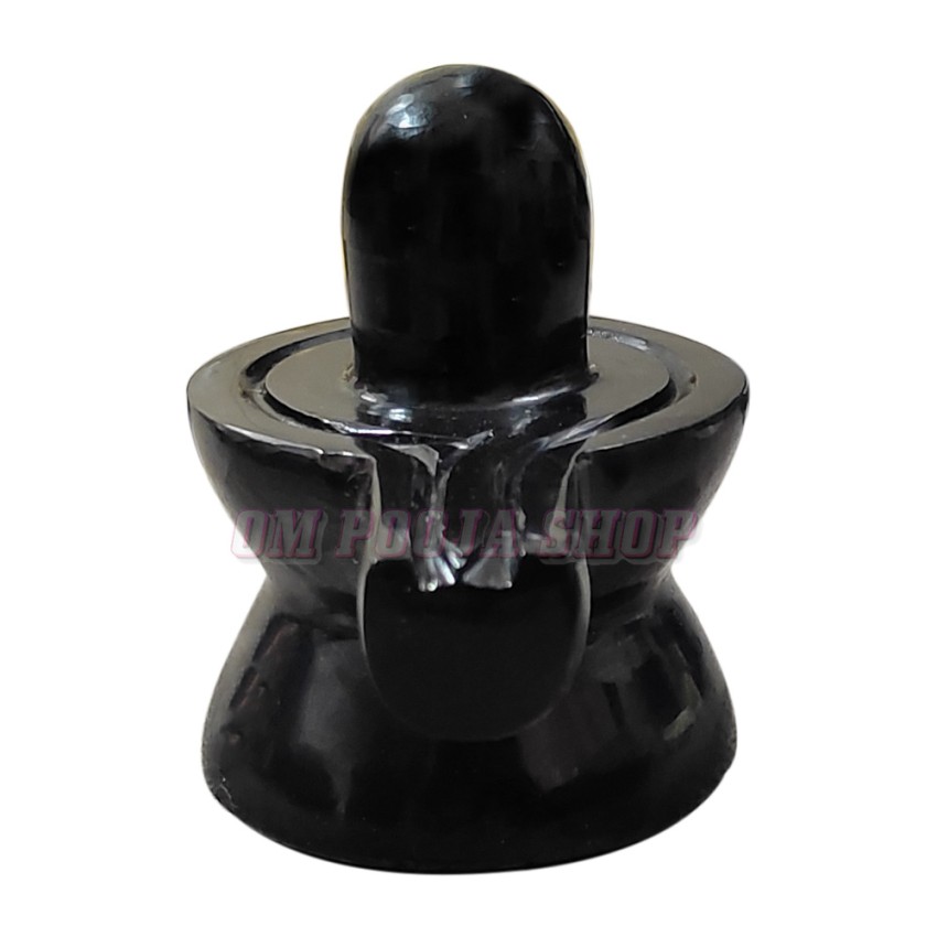 Lord Shiva Shivlingam in Black Agate Gemstone - 90 to 255 GMS