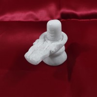 White Marble Shivling - Size: 2.25 x 2.5 inches