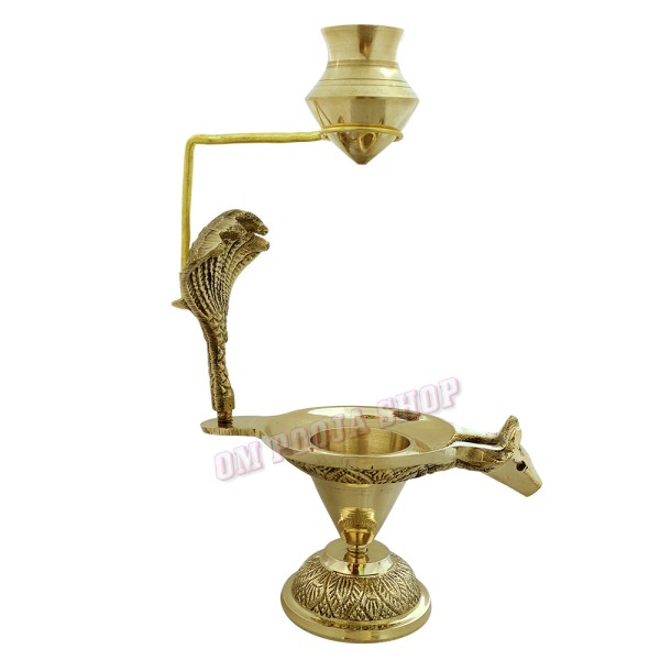 Nandimukh Yoni Base Shivling and Shaligram Abhishek in Brass