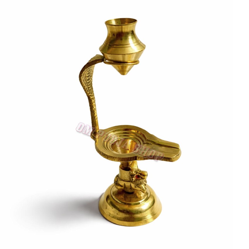 Nandimukh Yoni Base Shivling and Shaligram Abhishek in Brass