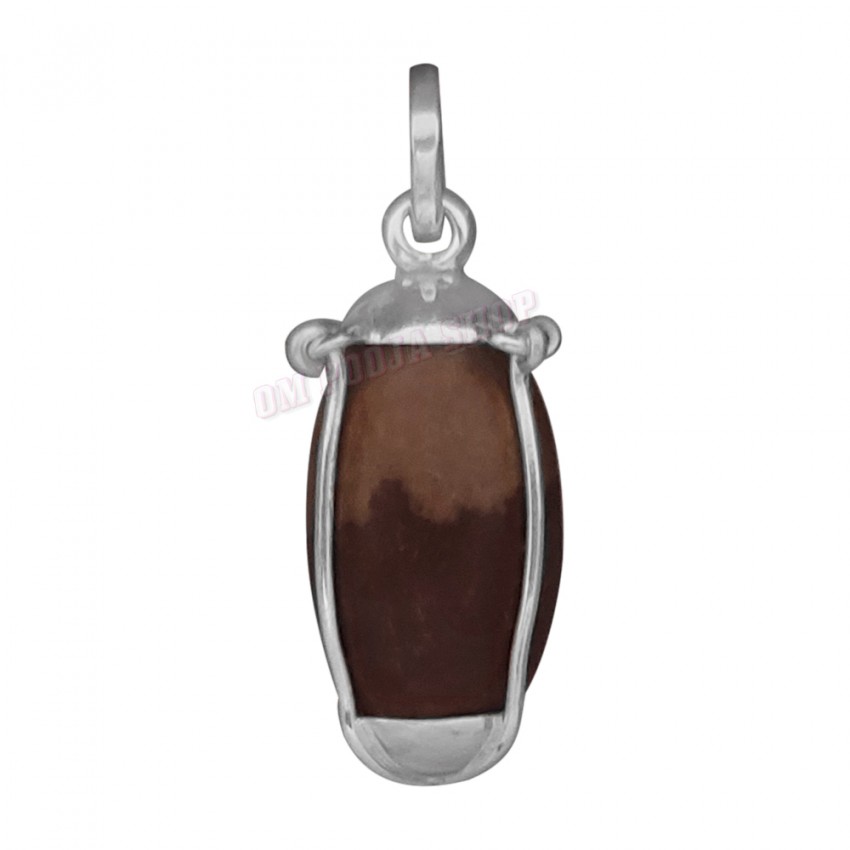 Narmada Shivling with Silver Locket (Height 1.5 inches)