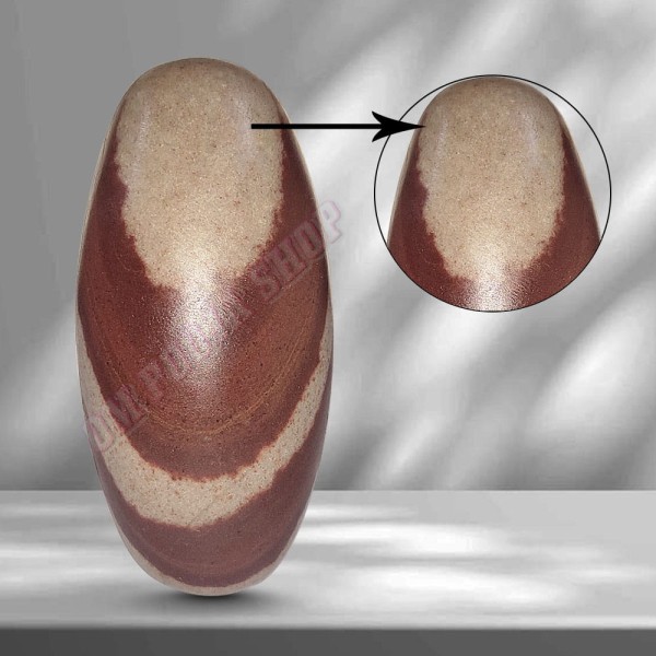 Two Tilak-dhari Narmada Shivling (Size_3.2x1.5 inch)