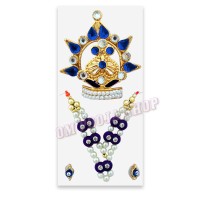 Deity Mukut & Haar Jewellery Shringar Set
