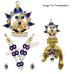 Deity Mukut & Haar Jewellery Shringar Set