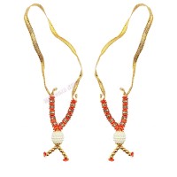 Multi Color Small Mala/Haar for God and Goddess for Murti set of 2