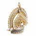 Divya Shringar Stone Studded Crown - Size: 3.25x3.5 inches