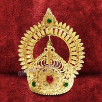 Golden Royal Crown of God and Goddess - Size- 2.75 x 3.25 inches