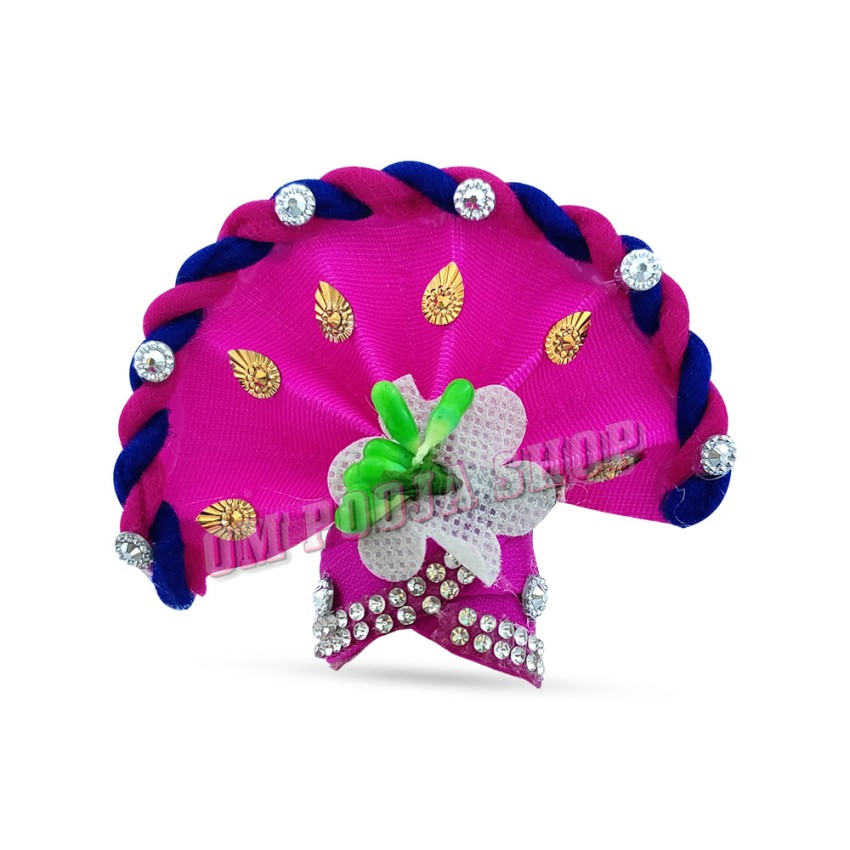 Indra Pagadi Feta Mukut Crown for Gopal Size- 2.25 x 2.5 inches