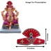 Pheta Pagdi Mukut in Silk For Ganesha