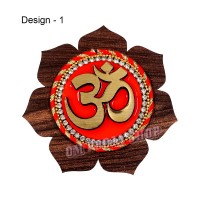 Holy Symbol AUM Sticker Made on Wood