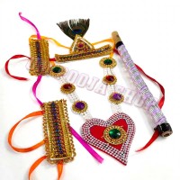 Complete Gopal Shringar Set for Kids with Mukut, Mala, and Bansuri