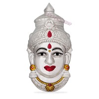 German SIlver Mahalakshmi Face - Size - 5 x 2.5 inches