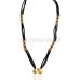 Golden Mangalsutra with Black Beads