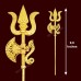 Golden Parshu for Ganesha Statue Decor - 10 Inches