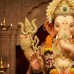 Golden Parshu for Ganesha Statue Decor - 10 Inches